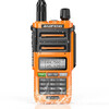 Statie radio portabila emisie receptie, Walkie Talkie Baofeng UV-9R Pro, 128 Canale, Dual Band, Acumulator 2800 mAh, Orange, Color: Orange