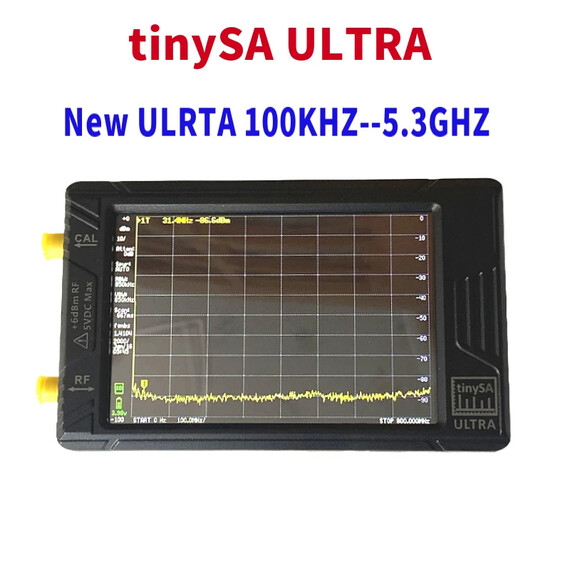 TinySA Ultra 100KHz-5.3GHz 4 inch Display Hand Held Small Spectrum Analyzer RF Generator with Battery