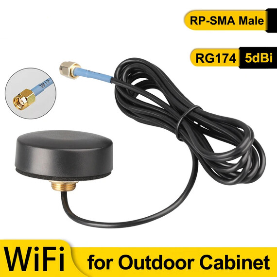 Antenna 2.4G 5.8G Dual Band 5dBi High Gain Long Range Waterproof RP-SMA