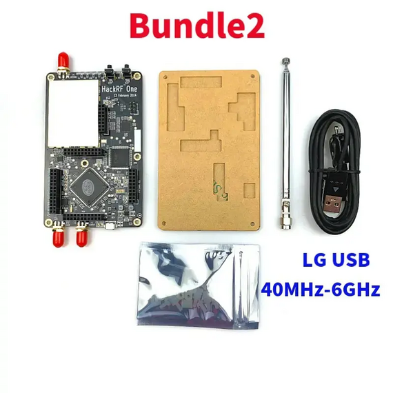 HackRF One 1MHz to 6GHz Software Defined Radio Platform Demo Board Kit, Bundle: Bundle 2